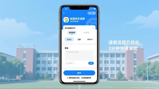 智慧校园师生请假管理系统软件功能模块